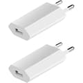 2-pack USB-snabbladdare med universell reseadapter