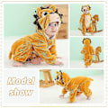Miniatyrbild 2 av 5: Unisex baby Vinter Höst Flanell Huva Romper Cosplay Jumpsuit Hög kvalitet Zebra 2 5 Months