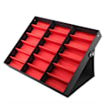 Miniatyrbillede 2 af 5: 18 Rum Glasdisplay Stand Solbriller Opbevaringsboks Briller Smykke Organizer