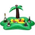 Miniatyrbild 1 av 5: Uppblåsbar Kokospalm Dryckeshållare Grön Bärbar Flytande Dryck Sallad Frukt Serveringsbar Pool Flyta Festtillbehör Sommar Strand Fritid Kopp Bo