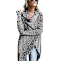 Miniatyrbillede 3 af 4: Boheme Cardigan Frakke Overdel Jumper Jakker Toppe til Kvinder -jie-jie