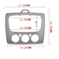 Pikkukuva 3 / 5: Autoradion DVD-paneelin kehys audion kojelautakehys Ford Focus MK2 05-08 MK2.5 09-13