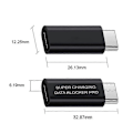Miniatyrbilde 2 av 5: 5 stk. USB Type-C Datablokkering USB C til C Datablokkering, Beskyttelse mot Juice Jacking, Støtter Rask Lading