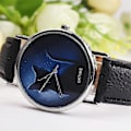 Miniatyrbild 5 av 5: Tflycq Oktime Womens Mysterious Black Cat Faux Läder Analog Quartz Watch