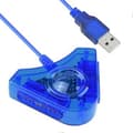 för PS2 till PC Konverter Plug and Play 1 PC Dator till 2 för PS2 Adapter Konverter Kabel för WIN98 XP 7 8