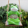 Miniatyrbilde 3 av 5: Gyngende Frosk Plantepotte Blomsterpotte Resin Frosk Sukkulent Plantepotte for Innendørs Utendørs Terrasse Vinduskarm Hage