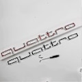 Miniatyrbild 3 av 3: Cool Quattro Logobadge Emblem Bilsticker Frontgrill Nedre Trim För Aud-i A6 A7