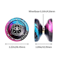 Miniatyrbillede 2 af 5: Yoyo Professionel Konkurrence Niveau YOYO Bold Enkelt Metal Legering YOYO Bold