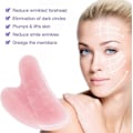 Miniatyrbild 5 av 5: Gua Sha Massageverktyg Rosenkvarts Jade GuaSha Ansiktsverktyg, Gua-Sha Sten för Nacke Kropps SPA