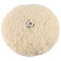 Miniatyrbillede 1 af 5: 7 Tommer Dobbeltsidet Uldpoleringspude Buffing Pude med 5/8 Tommer Bolt Uld (Pakke med 1)