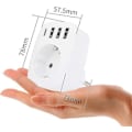 Pikkukuva 2 / 5: Usb-pistorasia, 5-osainen pistorasia-adapteri, 1 euro-pistorasia, 3 Usb, 1 Type-c, monipistorasia-adapteri