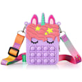 Miniatyrbild 1 av 6: Populär axelväska för tjejer Fingertopsleksak Unicorn Bag Toy blue
