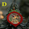 Miniatyrbild 1 av 5: Upplyst julsnöklot Lykta Batteridriven LED-nattlampa med krok Julgransprydnader Presentidéer D