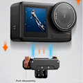 Miniatyrbild 3 av 5: Adapterbas för DJI Action5 Pro/4/3 Dubbelgränssnittsplatta Magnetisk Snabbkopplingsbas