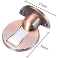 Pikkukuva 2 / 5: Vahva magneettinen metallinen ovenpysäytin, raskaan käytön ovenpysäytin 3M-lattia-asennuksella, piilotettu itseliimautuva ruuvi, 2 kpl, messinki