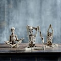 Miniatyrbillede 2 af 5: Harpiks Håndværk Ornamenter Yoga Kranie Karakter Ornament Kranie Harpiks Håndværk Skelet Menneskekrop Hom