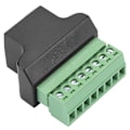 Miniatyrbilde 1 av 5: Ethernet RJ45 Hunn Til Skrue Terminal 8 Pin CCTV Digital DVR Adapter Kobling