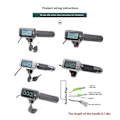Miniatyrbillede 2 af 5: 1 par elektrisk cykelgashåndtag med LCD-display 36-60V hastighedskontrolgashåndtag til E-cykel Scoo