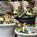 Miniatyrbillede 5 af 5: 2023 - 6 stk. Have Mini Fe Mini Have Statue Fe Ornamenter Til Feer Udendørs Have Terrasse