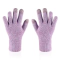 Miniatyrbild 1 av 5: Kvinna Vinter Varmstickade Full Finger Handskar Herr Solid Woolen Touch Screen S-xl Style8