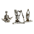 Miniatyrbillede 1 af 5: Harpiks Håndværk Ornamenter Yoga Kranie Karakter Ornament Kranie Harpiks Håndværk Skelet Menneskekrop Hom