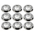 Miniatyrbild 1 av 5: 9 st Ersättningsrakhuvud kompatibelt med HQ3 HQ4 HQ55 HQ56 HQ6900 HQ6868 HQ5812 HQ6874 Rakblad