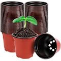 Miniatyrbilde 1 av 5: 100 stk. 10 cm Plast Planteskolepotter, Potter Frøplanter Blomster Plantekontainer Frøstartpotter for Frøplanter, Stiklinger