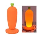 LED Natlampe, Genopladelig Mini USB-lampe, Bærbar belysning til hjem og kontor (Orange Gulerod)