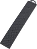 Slank Afløbsmåtte 50,5*8*1cm Sort, Opvaskestativ, Blød Silikone