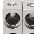 Miniatyrbillede 5 af 5: 2 stk. Dobbelt 1/0 Gauge til 1/0 Gauge Forstærker Input Reducer Nikkelbelagt Aluminium Legering Høj Effekt til Bil Audio