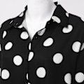 Miniatyrbild 5 av 5: Sommar Populär Enfärgad Polka Dot Print Sexig Skjorta Sommarklänning Lös Pocket Dress A9SYDDG2306145 XL