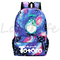 Miniatyrbild 2 av 5: Min granne Totoro Ryggsäckar Anime Ryggsäck Mochila Pojkar Flickor Tecknade Skolväskor Studenter Bokväska Teenage Laptop Reseväska style 3