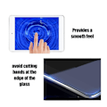 Miniatyrbillede 3 af 5: 2 stk. Tablet Skærmbeskytter 2.5D Buekant Sømløs Montering Sensitiv 10.2 Tommer Hærdet Glas Film til IOS Pad 7 8 9