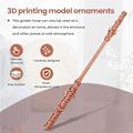 Miniatyrbillede 5 af 5: Sun 3D-print Jingu Bang Håndværk Ornamenter Udtrækkelig Model Sort