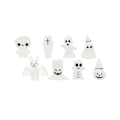 Miniatyrbilde 1 av 5: 16 stk. Dekor Mini Lysende Spøkelsespynt Halloween Dekorasjon Kiste Gresskar Flaggermus Glødende Hjemmeinnredning