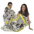 Miniatyrbillede 4 af 5: Førstehjælpstæppe, Mylar Udendørs Overlevelsestæppe til Camping, Vandring, Udendørs Overlevelse