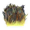 Miniatyrbild 1 av 5: 1 meter färgade naturliga kycklingfjäderkanter fransar 15-20 cm bredd tuppfjädrar för hantverk Kläder DIY sömnad plymdekoration Yellow