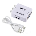 Miniatyrbilde 1 av 3: Mini High Definition AV til VGA Video Konverter Boks AV til VGA Video Adapter Audio Konverter