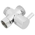 Miniatyrbilde 1 av 5: G1/2in Multifunksjon Hjem Baderom Dusj Vannfordeler Adapter Ventil Enkelt Innløp Dobbel Utløp