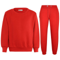 Miniatyrbild 1 av 5: Barn Unisex Sweatshirt Set för enkel träningsoverall Red 2-3 Years