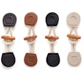 Miniatyrbillede 1 af 5: Hornknapper 16 Par Træ PU Læder Hornknapper Toggle Knap Horn Toggle Syning, til Frakke, Jakke, DIY Dekoration, 16cm
