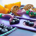 Miniatyrbilde 2 av 5: Constructiveeating Hagefe Plate & Bestikk Barnes Bordbrikker 3-delt Servise & Tallerken Sett -(ws)