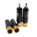 Miniatyrbilde 3 av 4: WBT-0144 Gullbelagt kompatibel Plugg Plug-in Type AV Audio og Video Plugg Video Plugg Conn