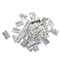 Miniatyrbillede 2 af 5: 50 stk. Tibetansk Sølv Rektangel En Masse / Forelsket Charms - en masse, 15x10mm