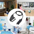 Pikkukuva 3 / 5: Adapterikaapeli Alhainen Virrankulutus USB-virtajohdolla - Yhteensopiva Scart Audio Video -adapterin kanssa Plug and Play -B15