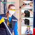 Miniatyrbild 3 av 5: 4000mA Bärbar Midje Fläkt USB Luftkonditionering Hängande Hals Mini Fläkt Utsugsfläkt Utomhus Sport Luftkonditionering Kylning Artefakt