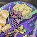 Pikkukuva 5 / 5: Constructiveeating Garden Fairy Lautanen & Ruokailuvälineet Lasten Pöytätabletit 3-osainen Ruokailu- ja Lautassarja - (ws)