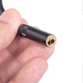 Pikkukuva 5 / 5: Type A TC227YXK402-03 0,3 m 3,5 mm:n naaras - kaksois-XLR 3-nastainen uros audiokaapeli AUX-muunninjohto