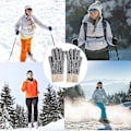 Miniatyrbild 5 av 5: Vinter Touchscreen Stretch Thermal Magic Handskar Varm Ull Stickad Tjock Fleece Style1