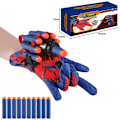 Pikkukuva 4 / 5: Spider-Man - Super Web Launcher -hanska, rannelelu, sisältää hanskan + 10 pyöreää päätä + 10 imukupipäätä